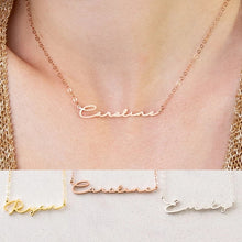 Load image into Gallery viewer, Signature personalised name necklace
