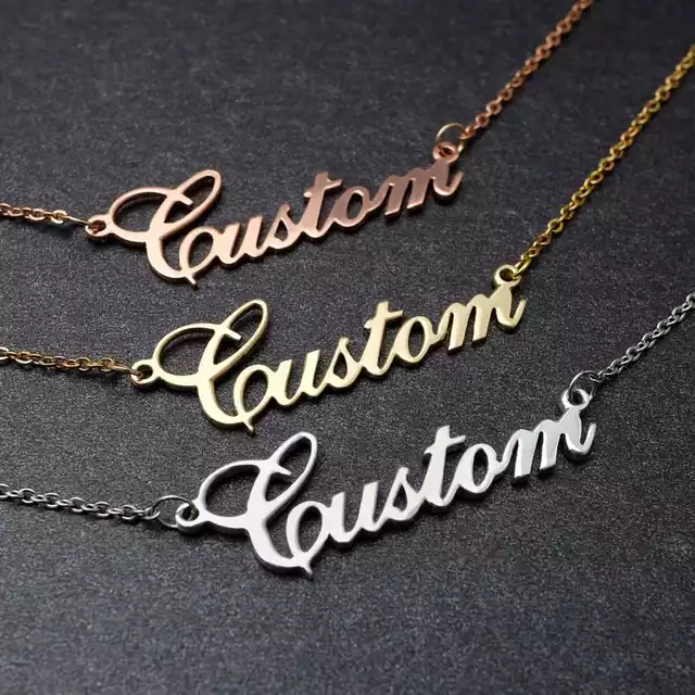 Classic personalised name necklace