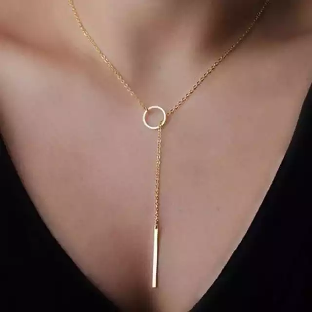 Lariat drop chain necklace