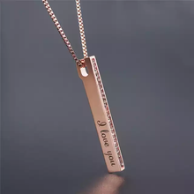 Load image into Gallery viewer, Luxe personalised bar necklace
