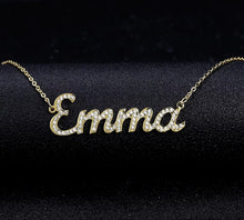 Load image into Gallery viewer, Luxe crystal personalised name necklace
