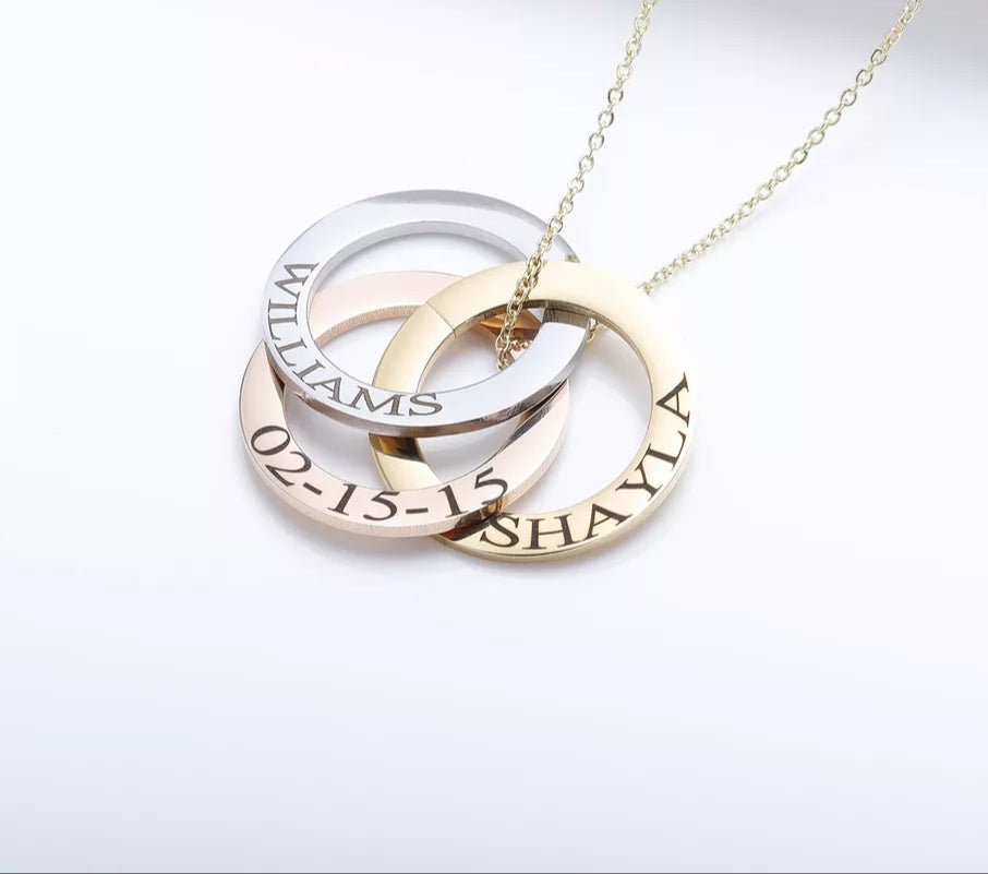 Trinity personalised necklace