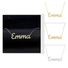 Load image into Gallery viewer, Luxe crystal personalised name necklace
